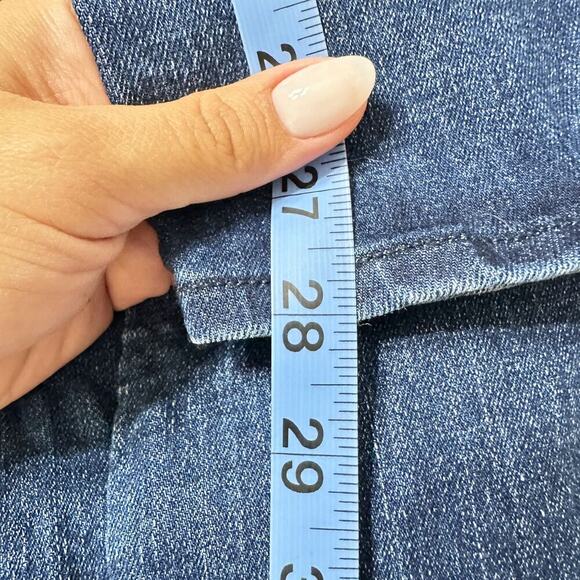 Veronica Beard Kate Tuxedo Stripe Skinny Jeans Bright Blue Women 26 - Picture 8 of 10